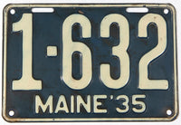 An antique 1935 Maine