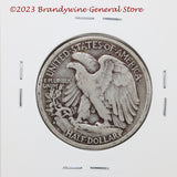 A 1937-S Walking Liberty Half Dollar in fine condition reverse side