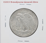 A 1937 Walking Liberty Half Dollar in extra fine condition reverse side
