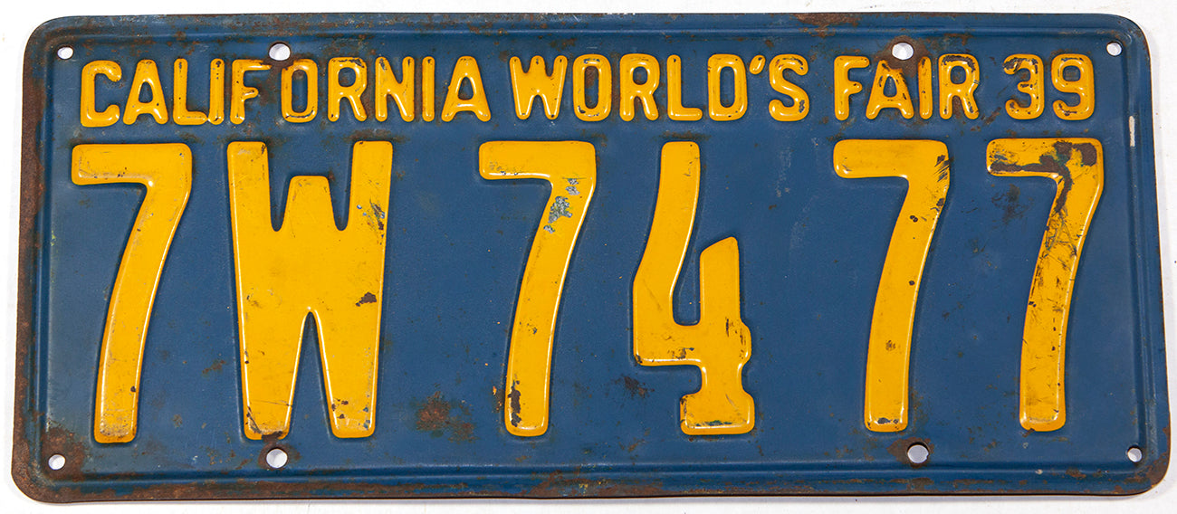 World license plate sale