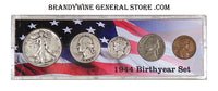 1944 Birth Year coin set in average circulated condition