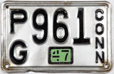 1947 Connecticut car license plate in very good condition
