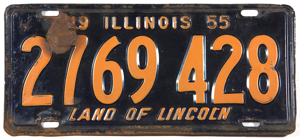 1955 Illinois License Plates | Brandywine General Store