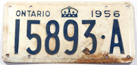 A 1956 Ontario Canada commercial license plate in good plus condition