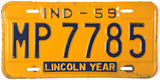 1959 Indiana License Plate
