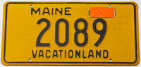 A classic 1961 Maine car license plate in excellent minus condition