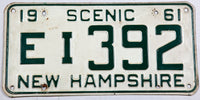 1961 New Hampshire car license plate