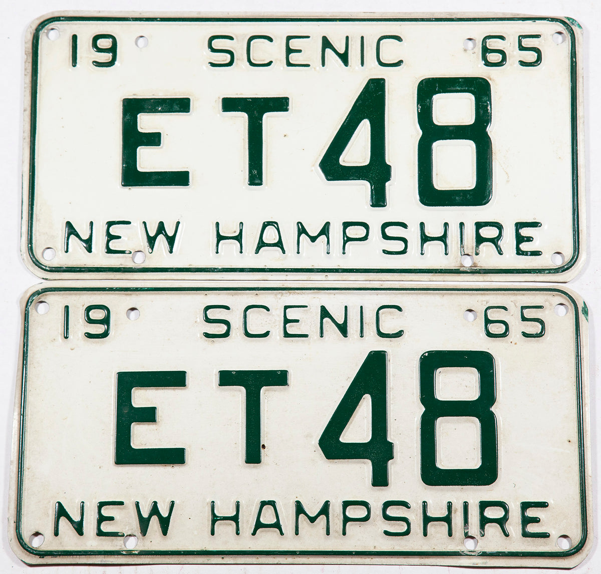 1965 New Hampshire License Plates Brandywine General Store