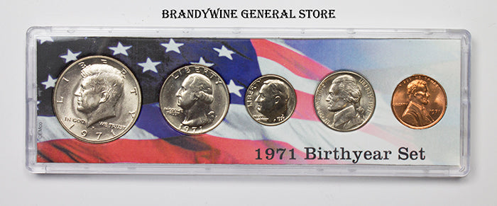 1971 Birth Year Coin Set