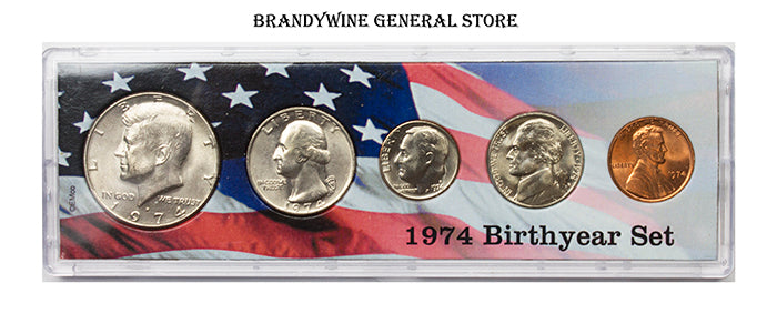 1974 Birth Year Coin Set in uncirculated condition