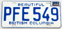 A 1976 British Columbia Canada car license plate in excellent minus condition