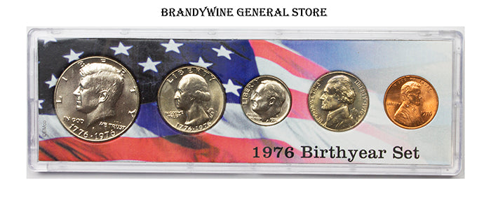 1976 Birth Year Coin Set in uncirculated condition