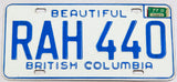 1977 British Columbia Canada car license plate in excellent minus condition