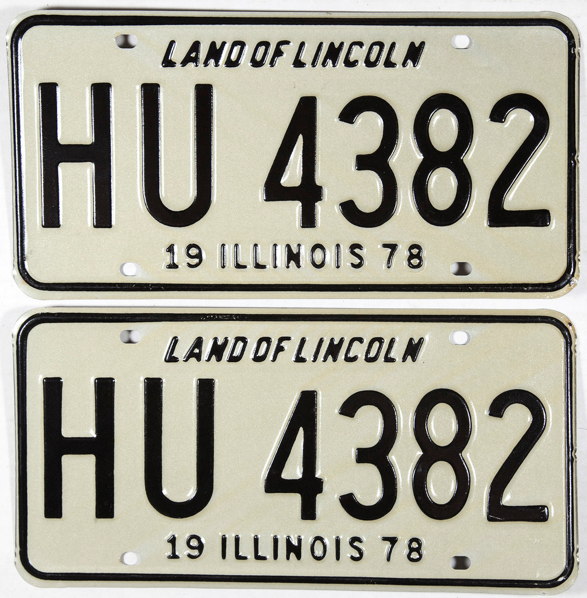 1978 Illinois License Plates