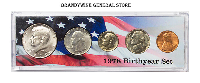 1978 Birth Year Coin Set in uncirculated condition