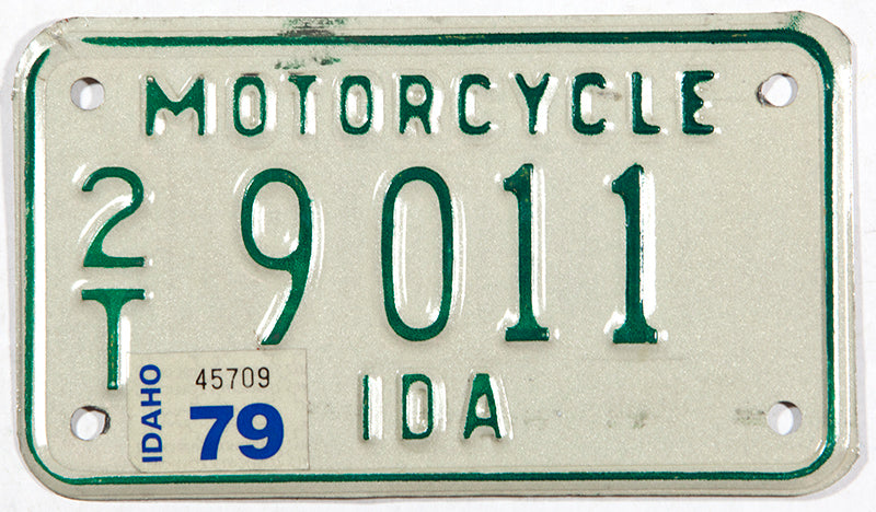 1979 Idaho Motorcycle License Plate