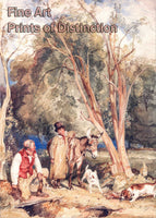 An archival premium Quality art Print of Gamekeeper and Boy Ferreting a Rabbit by John Frederick Lewis for sale by Brandywine General Store