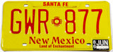 1986 New Mexico car license plate in excellent condition
