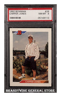 1992 Chipper Jones Bowman Baseball Card PSA 8