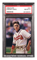 1998 Chipper Jones Fleer Baseball Card PSA 8