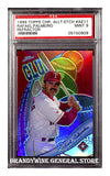 1999 Rafael Palmeiro Topps Chrome Refactor Baseball Card PSA Mint 9