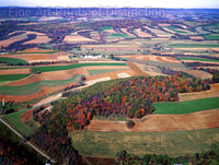 Aerial View of Pennsylvania Farm Ground