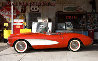 1957 Red Corvette Car Art Print