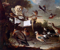 Concert of Birds by Melchior d'Hondecoeter