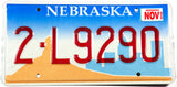 2000 Nebraska car license plate from Lancaster county in excellent minus condition