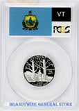 2001-S Vermont Silver Statehood Quarter PCGS Proof 70 Deep Cameo