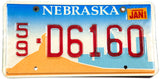 2002 Nebraska car license plate from Sarpy county in very good plus condition