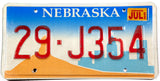 2002 Nebraska car license plate from Washington county in excellent minus condition