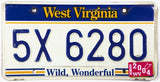 2004 West Virginia license plate in very good condition