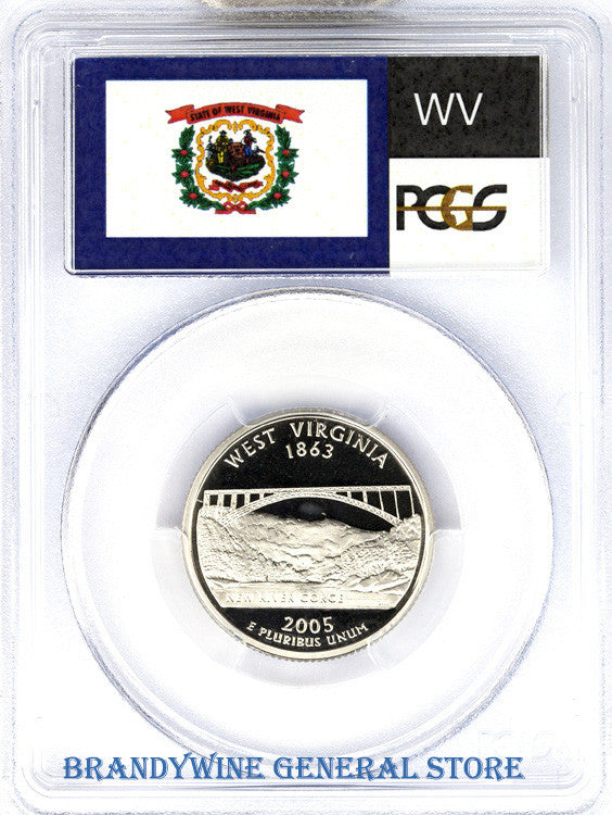 2005-S West Virginia Quarter PCGS Proof 70 Deep Cameo