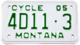 2005 Montana motorcycle license plate in excellent plus condition