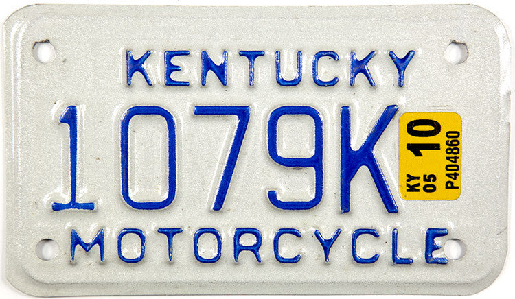 2005 Kentucky Motorcycle License Plate