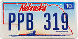 2006 Nebraska car license plate in very good plus condition