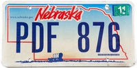 2007 Nebraska car license plate in excellent minus condition