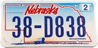 2008 Nebraska car license plates in very good plus condition