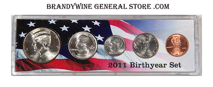 2011 Birth Year coin set in uncirculated condition