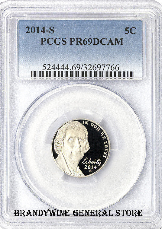 2014-S Jefferson Nickel PCGS Proof 69 Deep Cameo