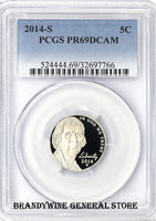 2014-S Jefferson Nickel PCGS Proof 69 Deep Cameo