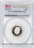 2015-S Roosevelt Dime First Strike certified by PCGS Proof 69 Deep Cameo