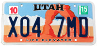 2015 Utah Arches License Plate