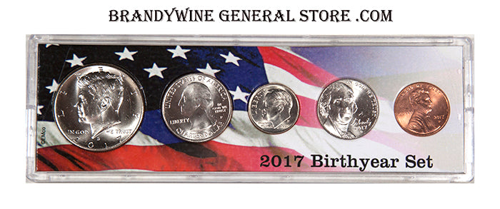 2017 Birth Year coin set in uncirculated condition