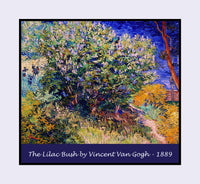 An archival premium Quality art Poster of The Lilac Bush painted by Vincent Van Gogh in 1889 for sale by Brandywine General Store