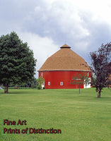 An archival premium Quality art Print of an Octagonal Shaped Barn in Rural America for sale by Brandywine General Store