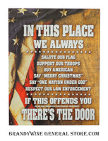 DE2131 In This Place Tin Sign