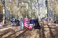 An archival premium Quality Art Print of Union Women with Flag Welcoming Home their Soldiers from the Civil War for sale by Brandywine General Store