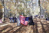 An archival premium Quality Art Print of Union Women with Flag Welcoming Home their Soldiers from the Civil War for sale by Brandywine General Store